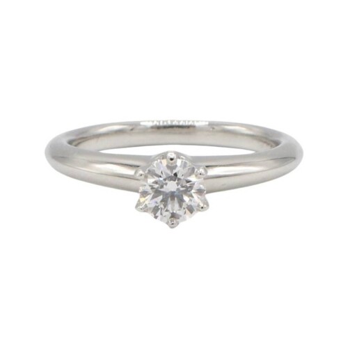 T&Co. Platinum .30 Carat D VS1 Round Natural Solitaire Engagement Ring