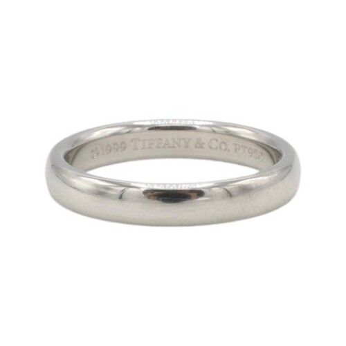 Tiffany & Co. Platinum 3mm Wedding Band Ring 1999