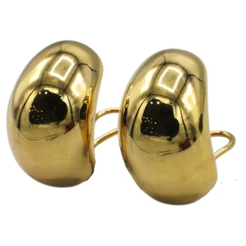 Tiffany & Co. 18 Karat Yellow Gold Puffed Lever-Back Earrings