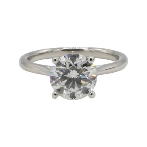 GIA Certified 1.90 Carat F SI2 Natural Round Diamond Solitaire Engagement Ring